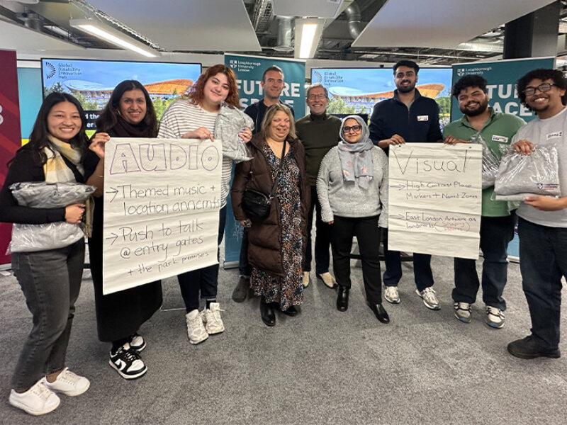 Group of students showcasing their workshop ideas