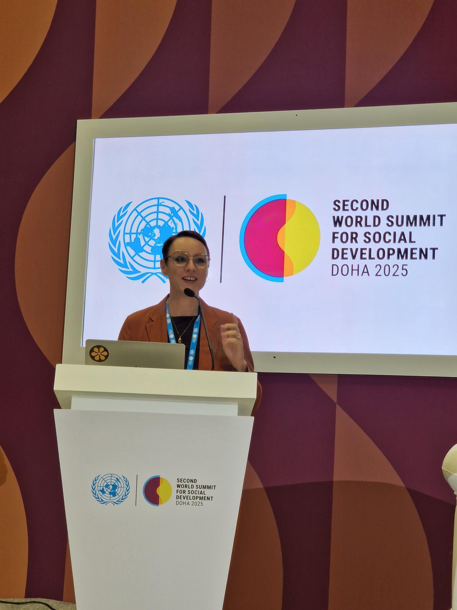 Vicki, speaking during the Inclusive Employment: Advancing Access to Decent Work for Persons with Disabilities session